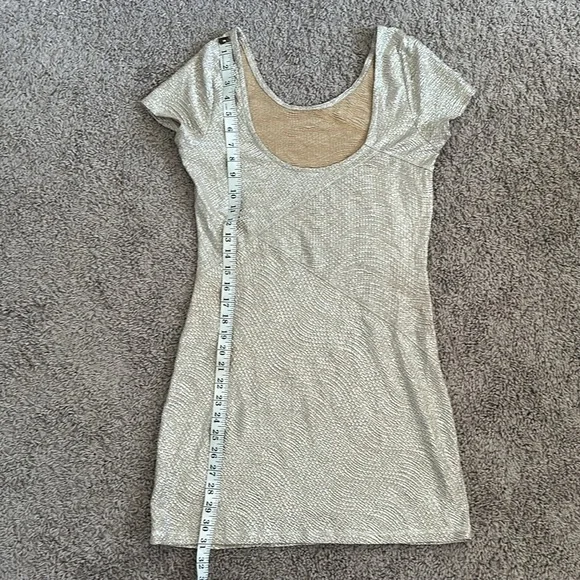 Free People Gold Moonage Daydream Bodycon Mini Dress - Picture 12 of 12